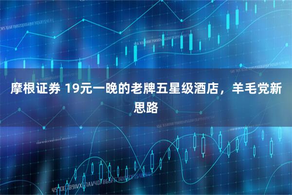 摩根证券 19元一晚的老牌五星级酒店，羊毛党新思路